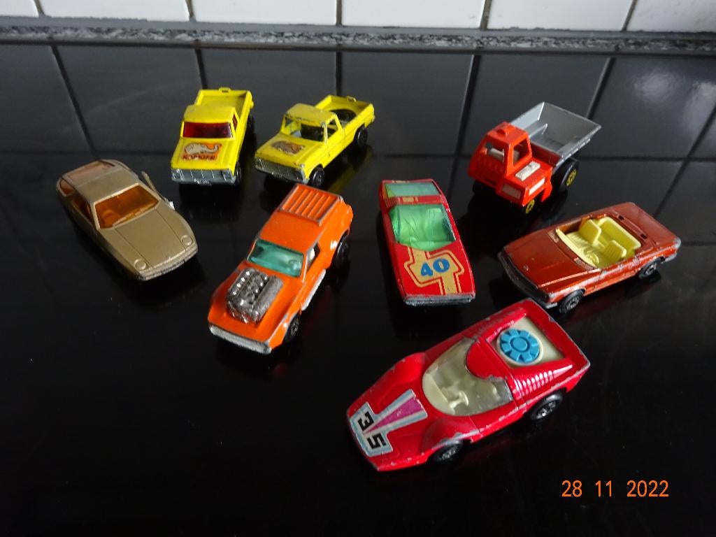 matchbox, set van verschillende metalen matchbox autootjes, Ophalen of Verzenden, Gebruikt
