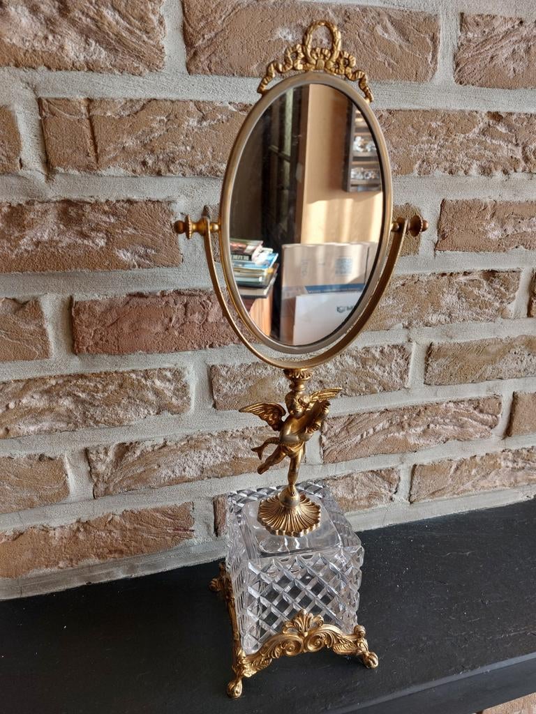 Spiegeltje op standaard, Antiek en Kunst, Antiek | Spiegels, Ophalen