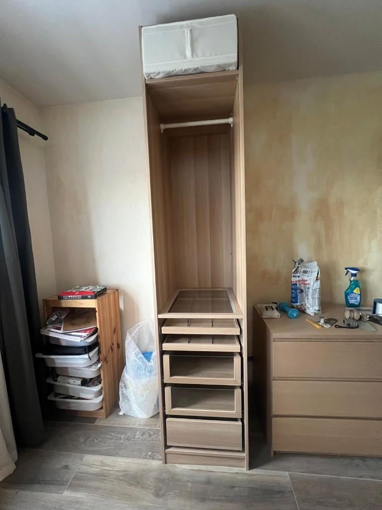 Armoire Pax, commode ikea, armoire avec séparateur de bijoux, Maison & Meubles, 5 tiroirs ou plus, Comme neuf, Enlèvement, 200 cm ou plus