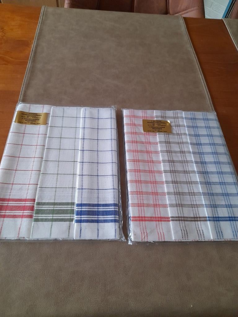 Keukenhanddoeken 6 stuks . Nieuw! 9000Gent, Huis en Inrichting, Ophalen of Verzenden