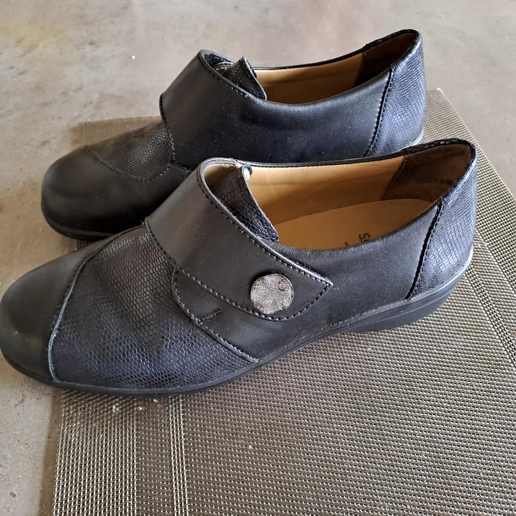 zwarte comfortschoenen, Solidus , maat 38,5 J, Kleding | Dames, Schoenen, Zo goed als nieuw, Schoenen met lage hakken, Zwart, Ophalen of Verzenden