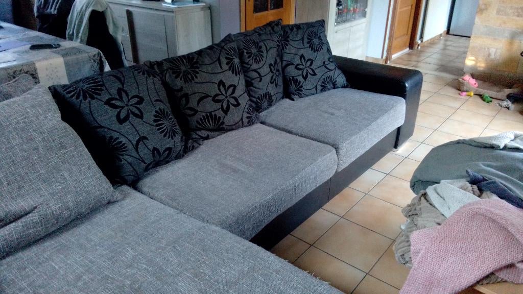canapé d'angle, Enlèvement, Utilisé, Tissus