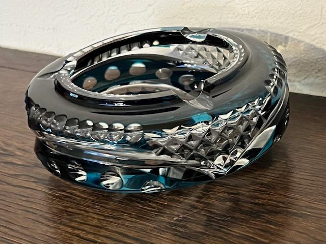 Cendrier en cristal vintage Val Saint Lambert, Antiquités & Art, Enlèvement