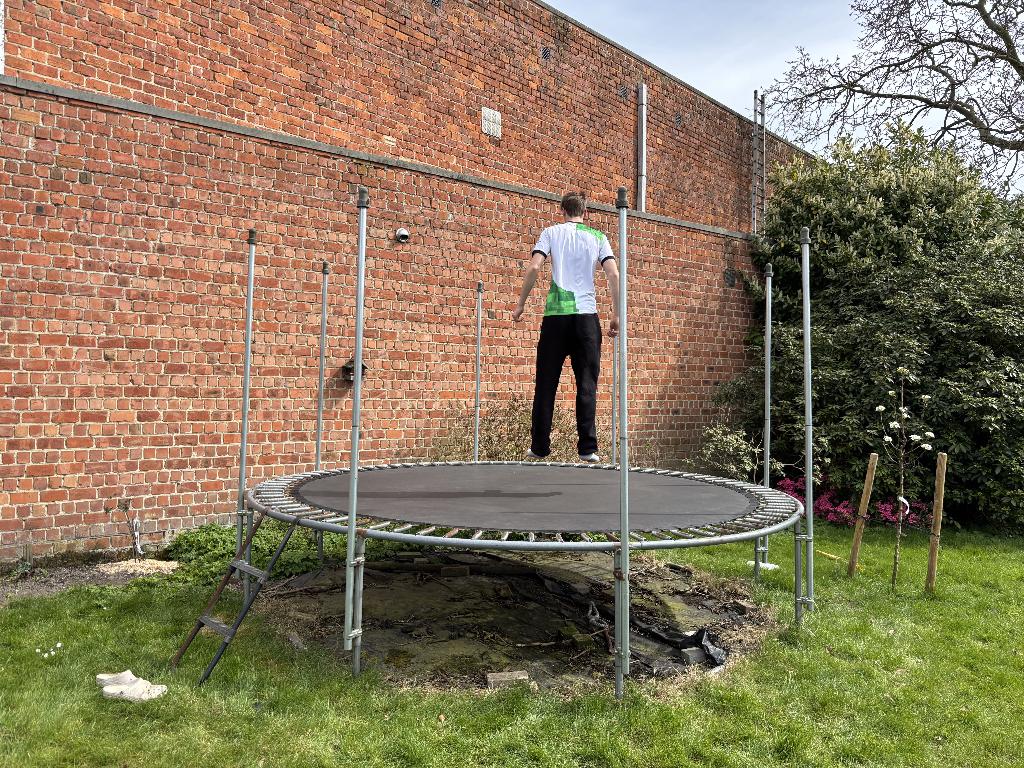 trampoline merk Berg, Ophalen, Gebruikt