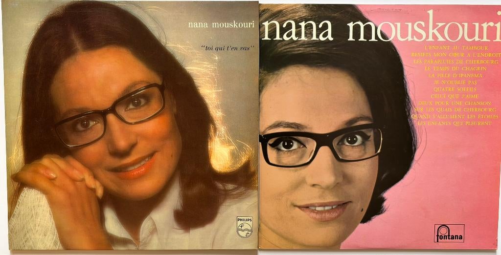 Lot 2 vinyles Nana Mouskouri – Chanson / Pop, Enlèvement, 1960 - 1969, Utilisé, 12 pouces
