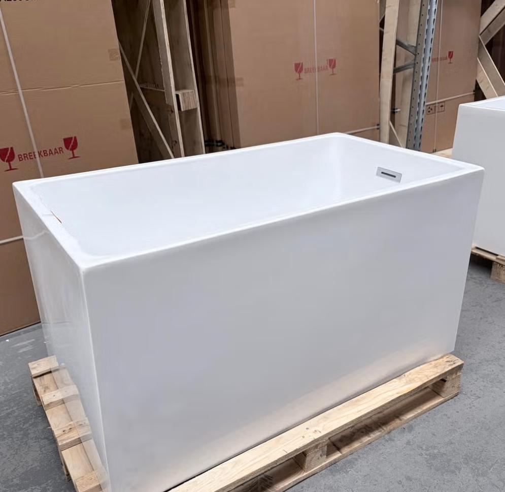 Hoek half vrijstaand recthoekig zitbad 120x65x65 nr289, Maison & Meubles, Accessoires pour la Maison | Autre, Neuf, Blanc, Enlèvement ou Envoi