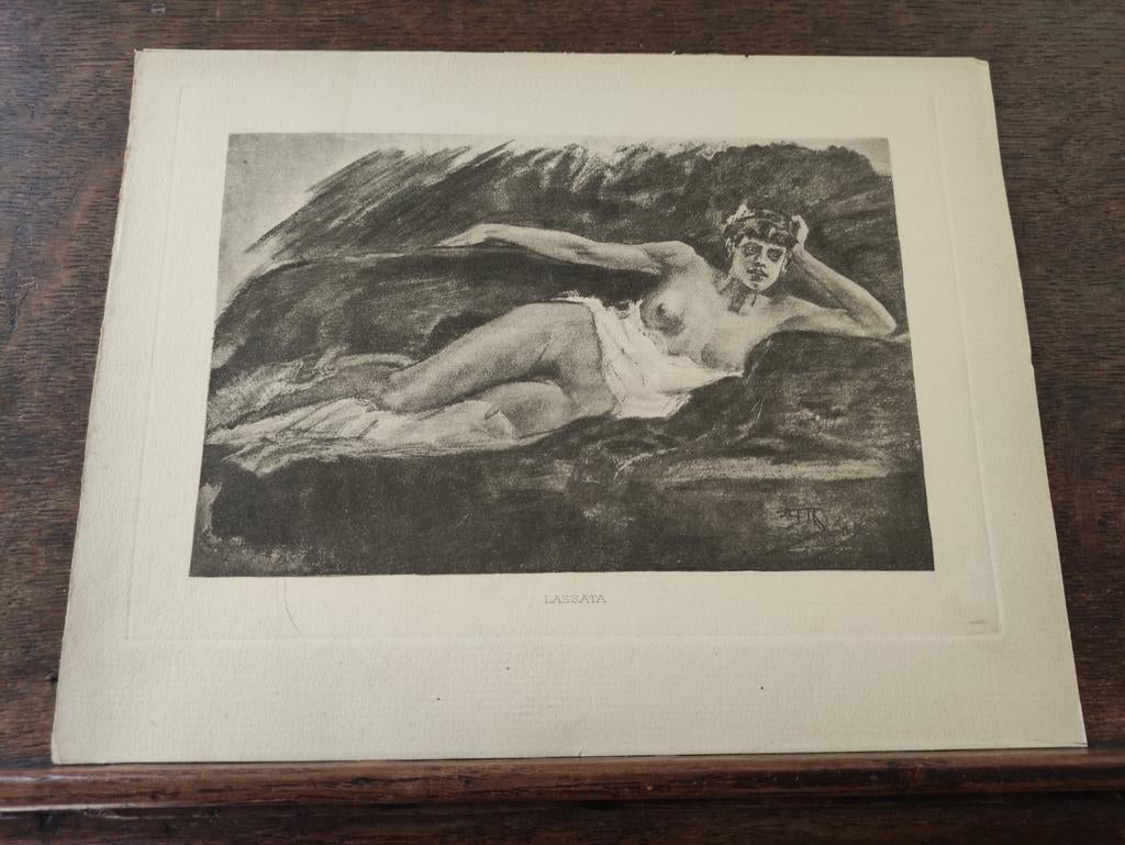 Félicien Rops - LASATA héliogravure, Antiquités & Art, Enlèvement ou Envoi