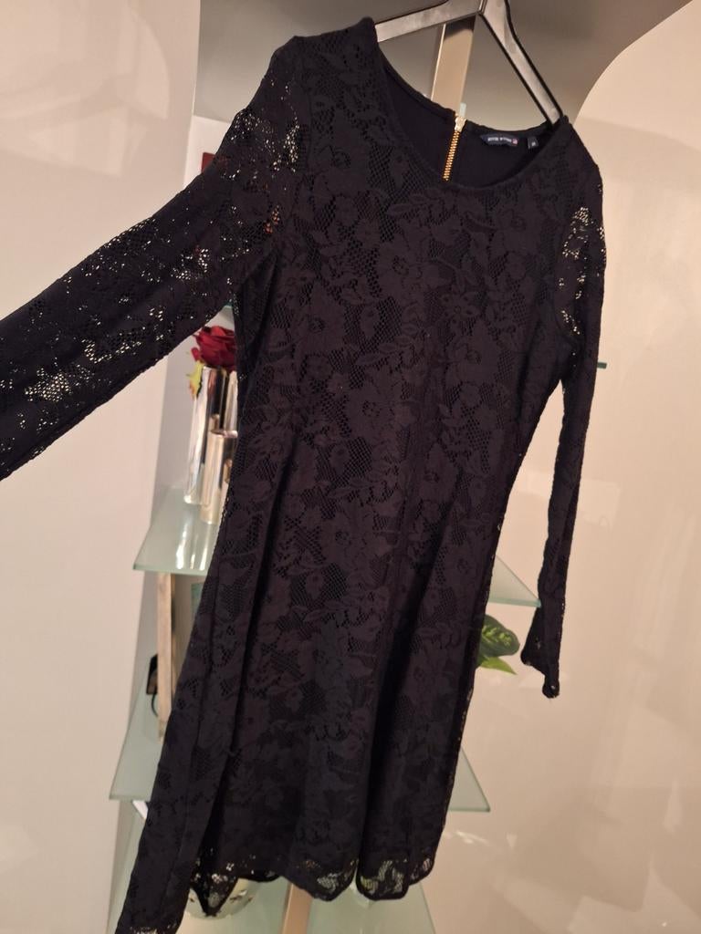 Kanten kleedje river woods, Ophalen, Maat 38/40 (M), Zwart