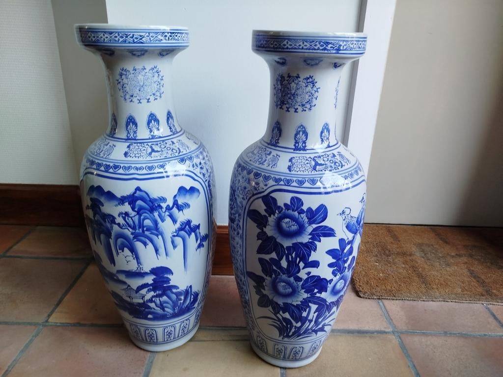 2 Chinese vazen, Antiek en Kunst, Antiek | Vazen, Ophalen