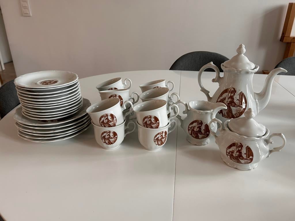 Service à café vintage Winterling Bavaria–12 tasses–complet, Antiquités & Art, Antiquités | Services (vaisselle) complet, Enlèvement