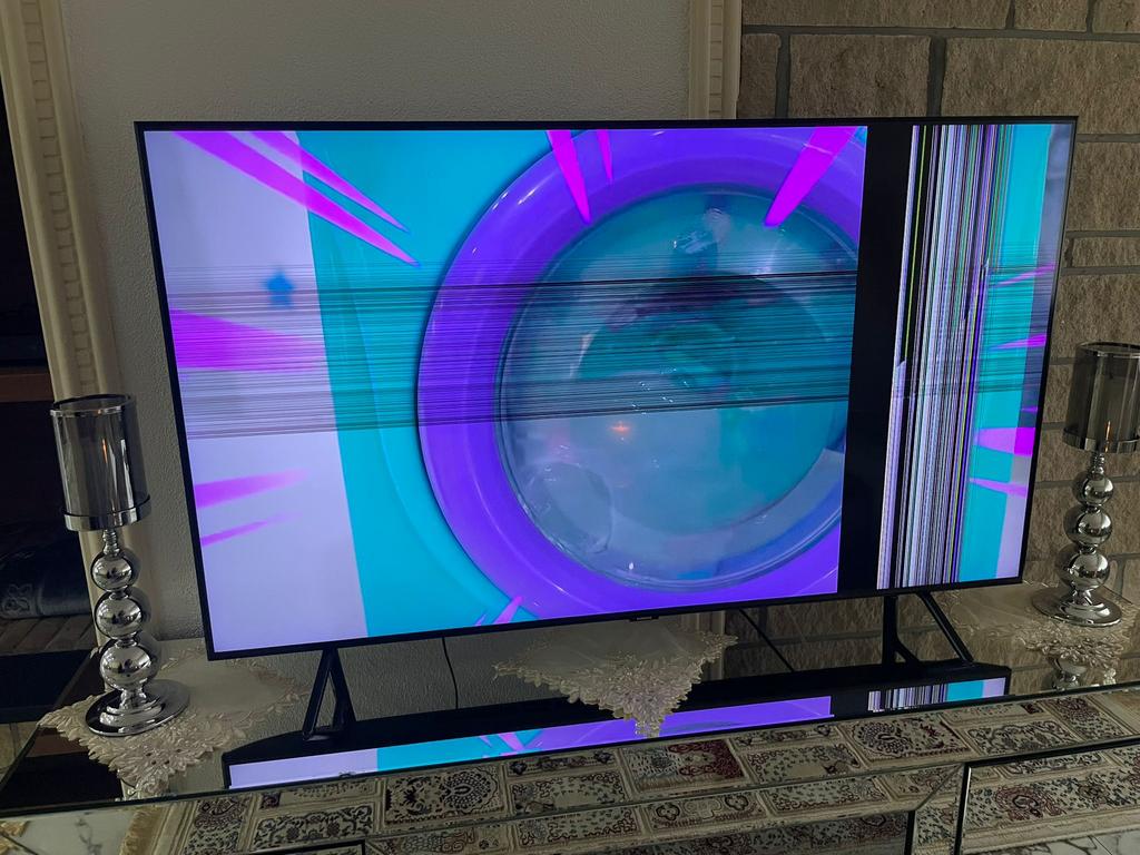 Samsung tv 55ich, Ophalen, QLED, Zo goed als nieuw, Samsung