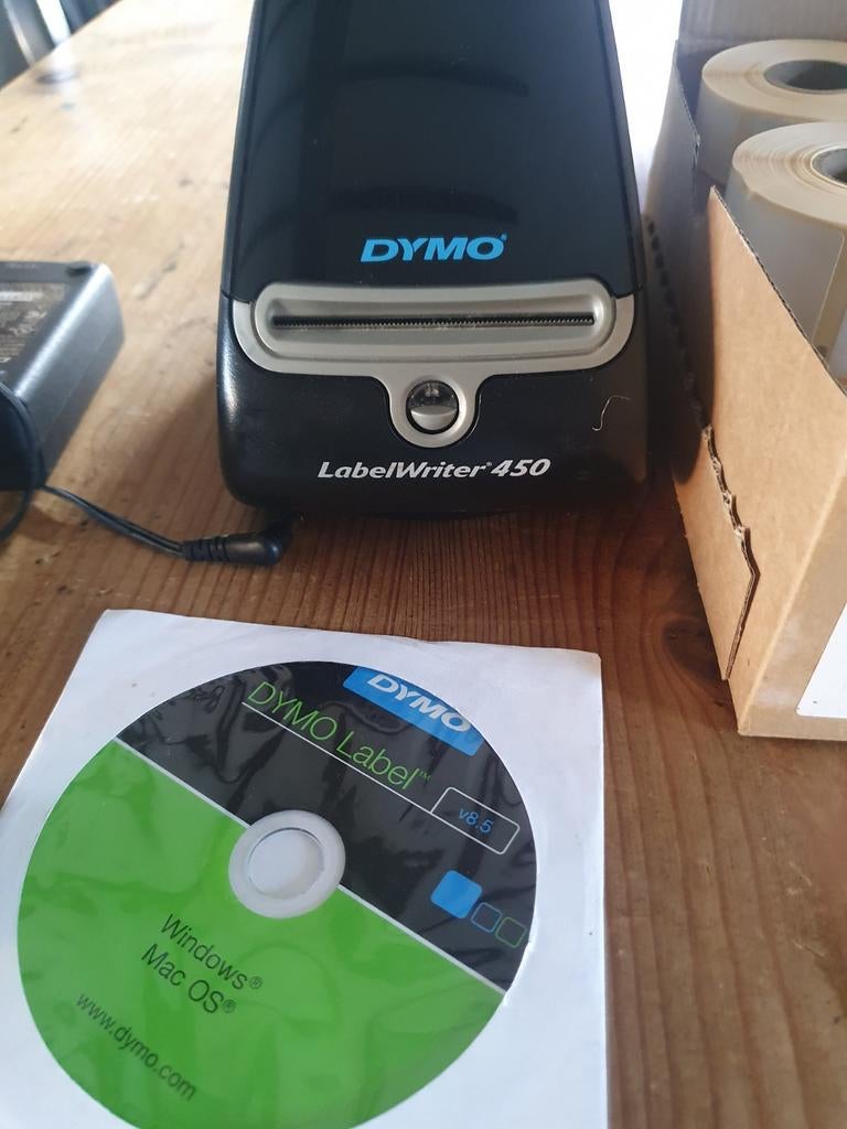 Dymo labelwriter 450, Ophalen