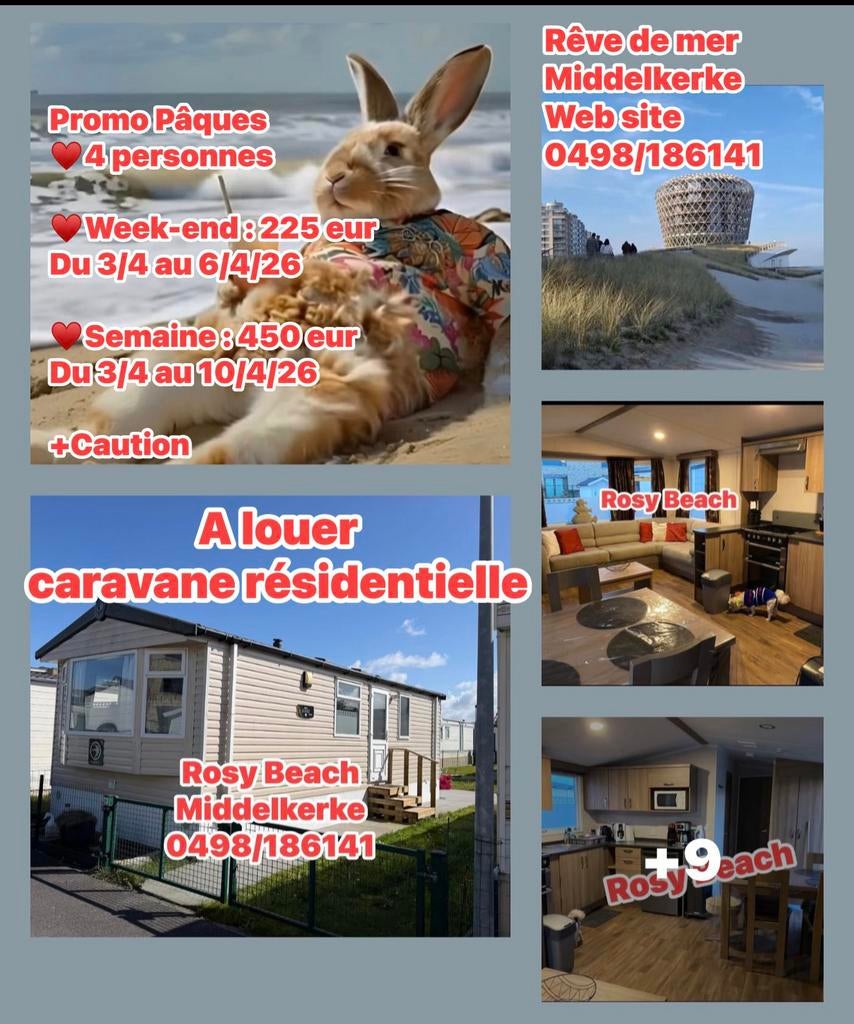 Te huur wooncaravan Middelkerke, Eigenaar