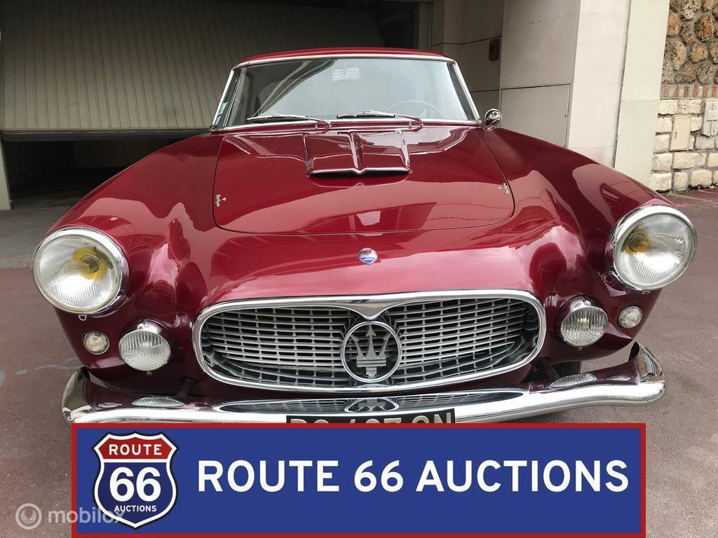 Maserati 3500 GT | 1960 | Route 66 Auctions, Auto's, Maserati, Zwart, Bedrijf, Handgeschakeld