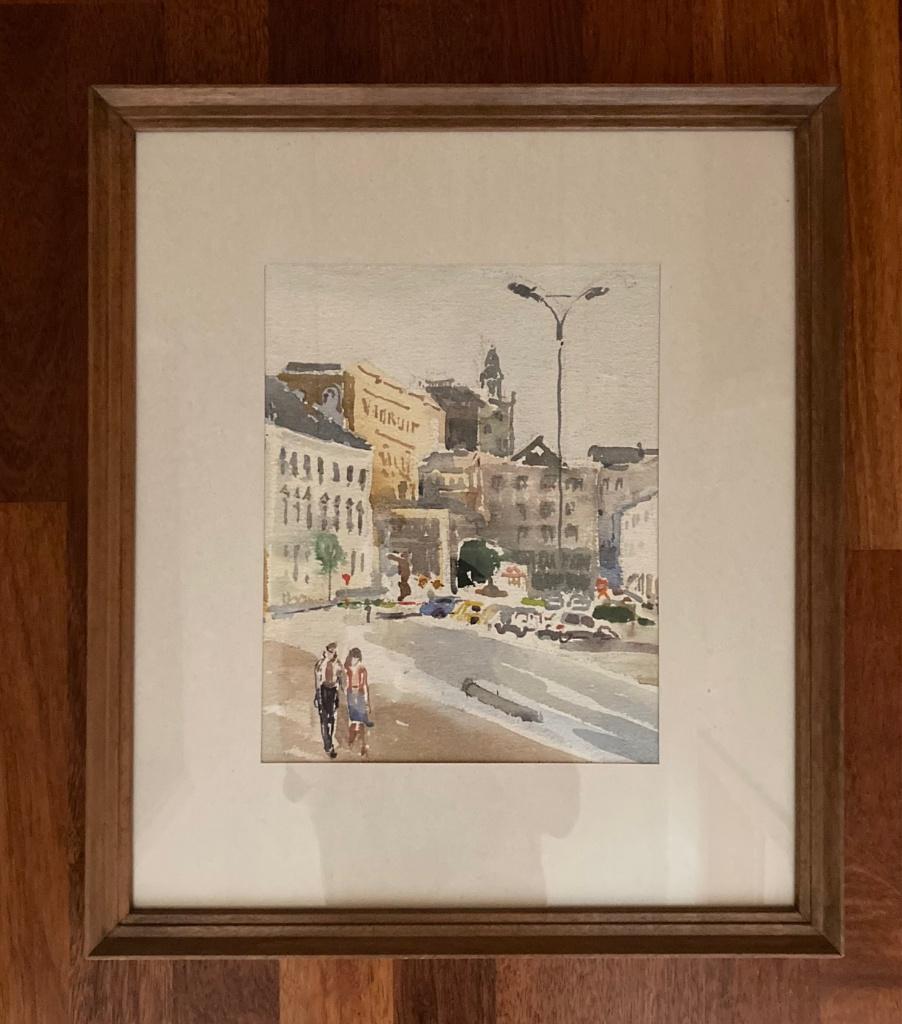 Aquarel “Gent Zuid met De Vooruit”, Ophalen