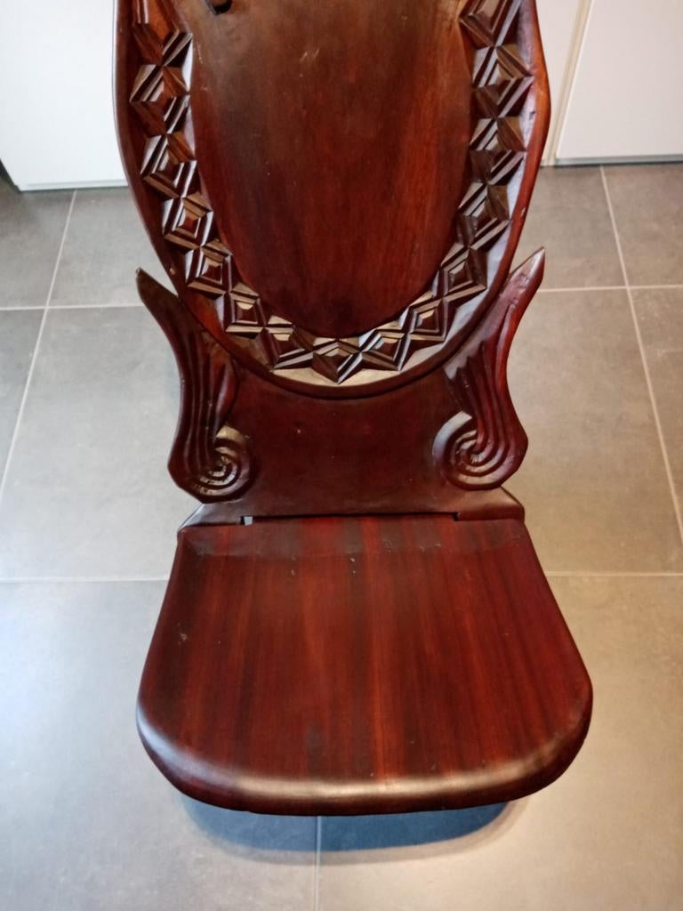 Houten Afrikaanse stoel, Antiek en Kunst, Ophalen