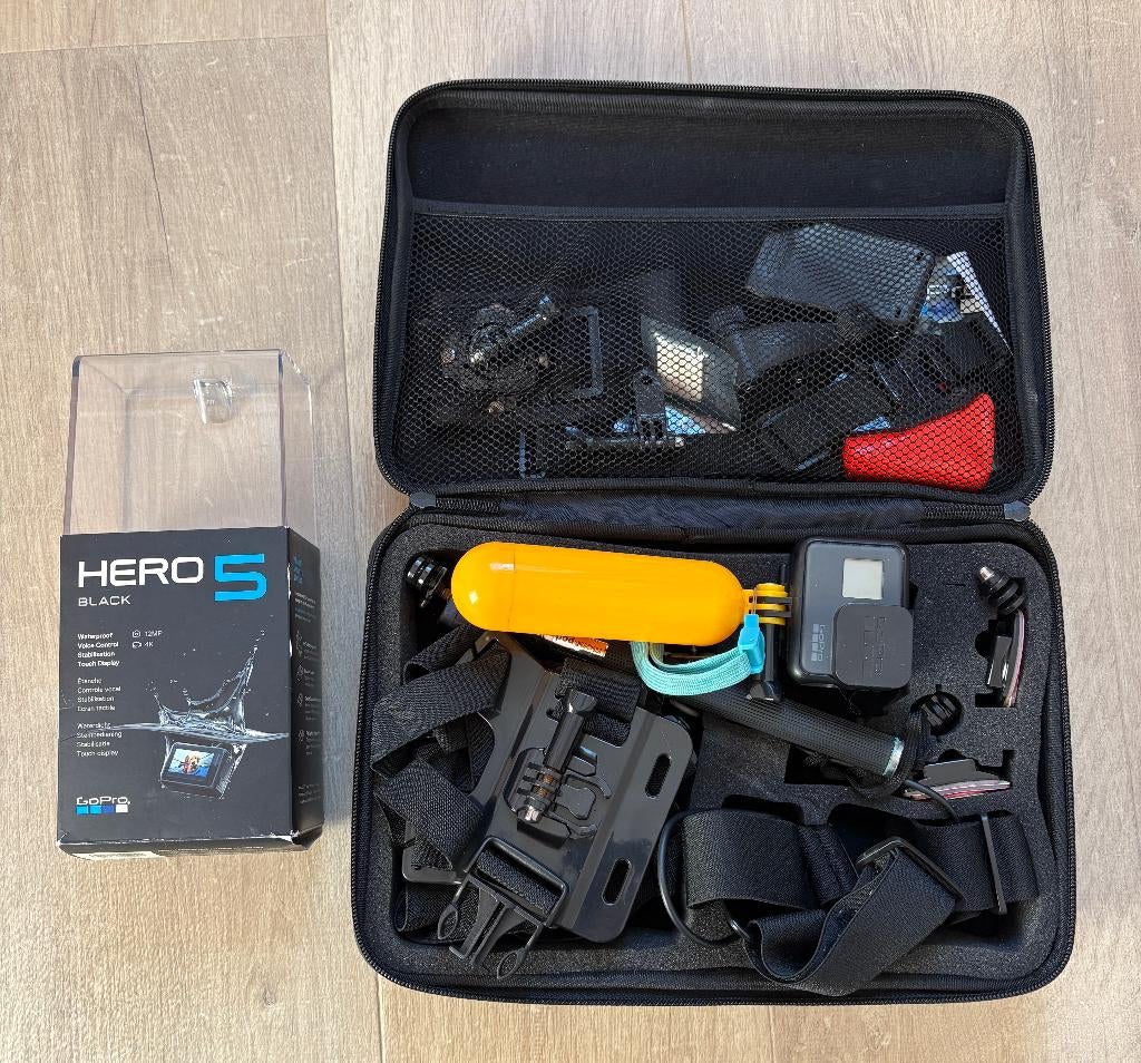 GoPro HERO 5 Black + accessoirepakket, Enlèvement ou Envoi, Utilisé, GoPro