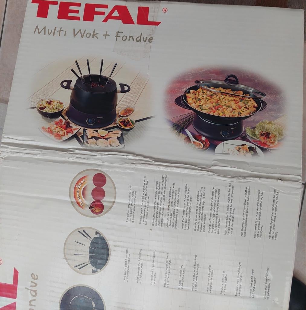 Tefal Multi wok + fondue, Ophalen of Verzenden, Nieuw