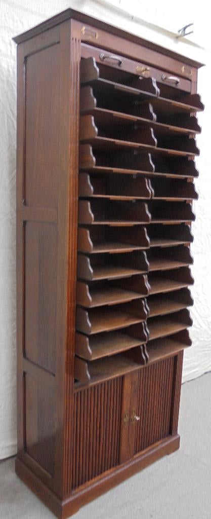 Belle armoire à volets, armoire à papier, commode, classeur, Antiquités & Art, Enlèvement ou Envoi