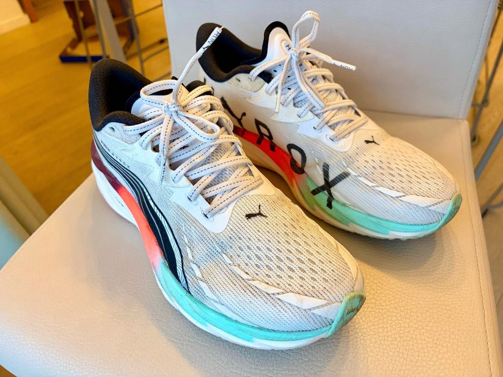 Puma Velocity Nitro 4 loopschoenen – zeer goede staat, Puma, Ophalen of Verzenden, Zo goed als nieuw, Wit