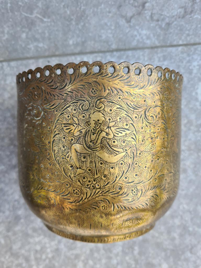 bronzen /koperen bloempot, Enlèvement