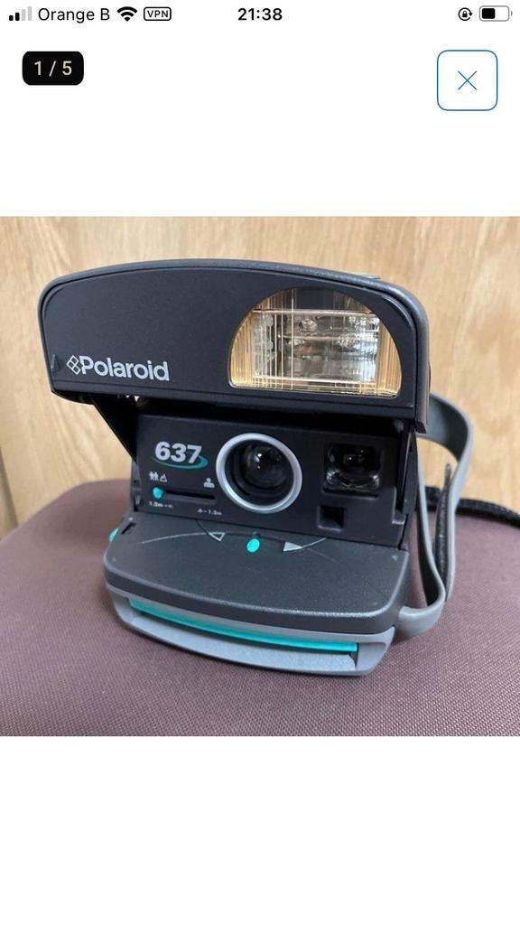 Polaroid 637 Instant Camera met originele doos, Ophalen of Verzenden, Zo goed als nieuw, Polaroid