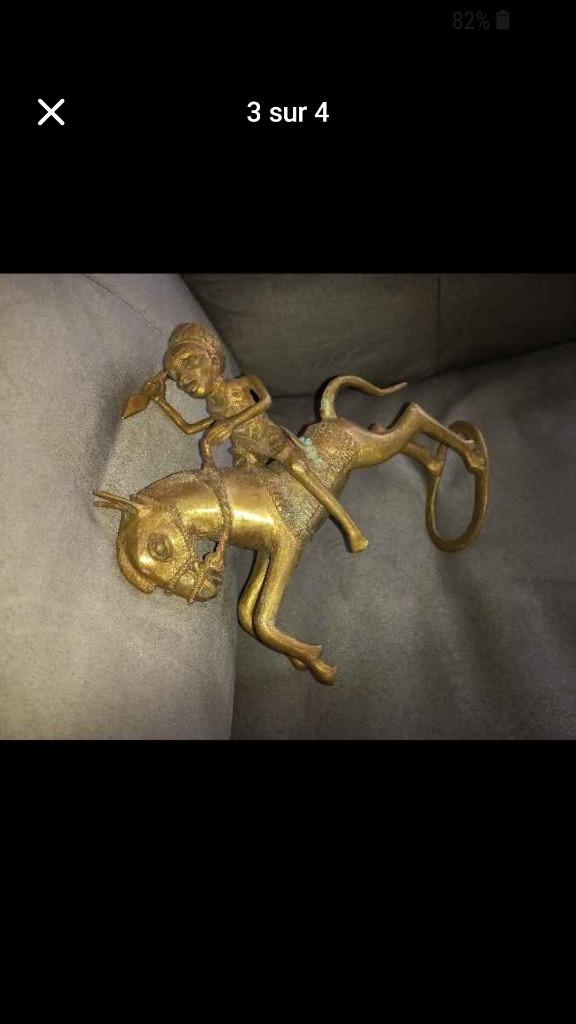 Statue en bronze africain, Antiquités & Art, Enlèvement ou Envoi, Bronze