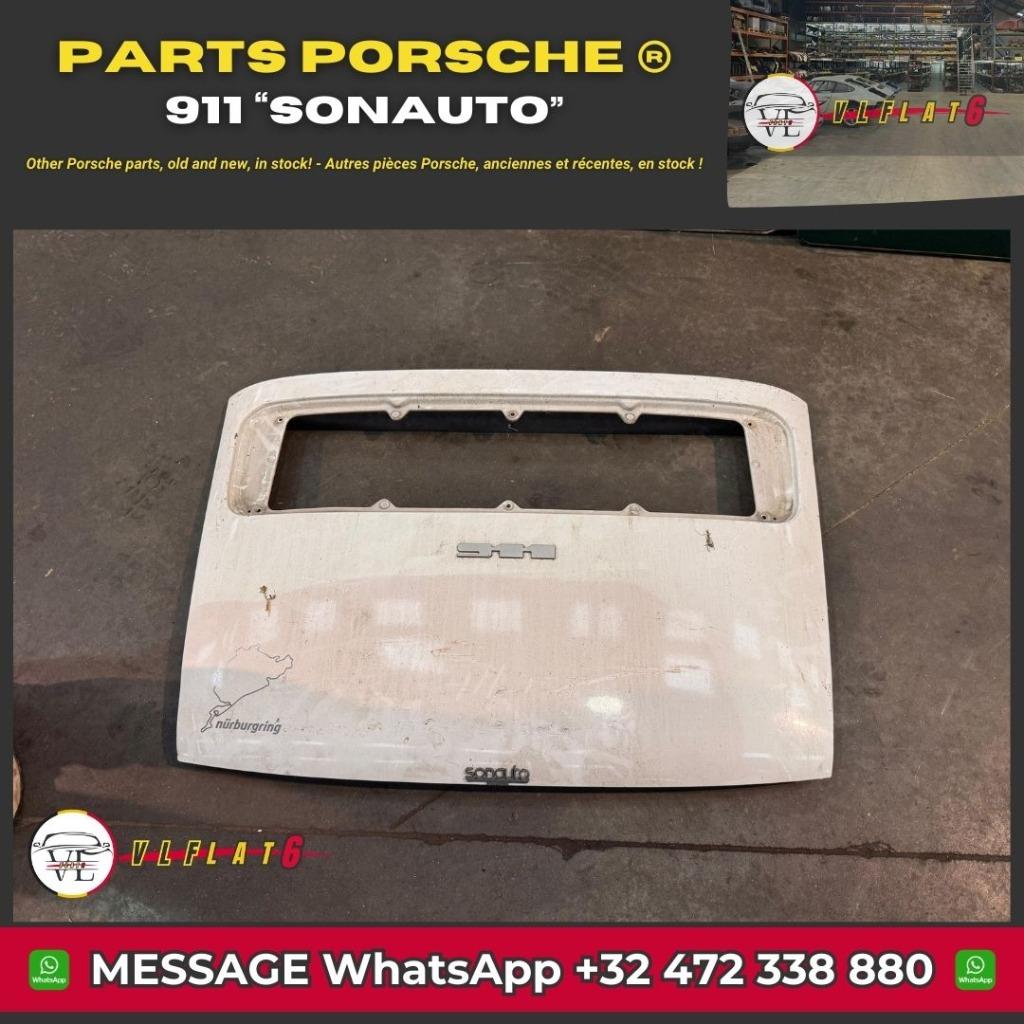 Capot rare pour Porsche 911 avec lettrage "Sonauto", Enlèvement, Utilisé, Porsche, Capot moteur