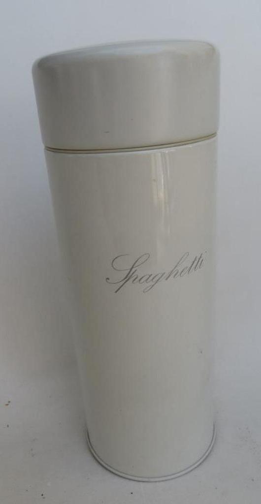 blik voor spagetti Brabantia, Ophalen of Verzenden, Gebruikt, Crème, Bus of Trommel