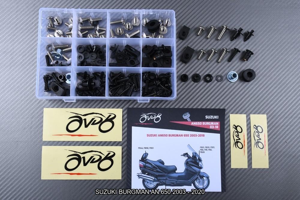 Kit visserie spécifique pour SUZUKI BURGMAN AN 650 2003 2020, Motos, Enlèvement ou Envoi, Neuf