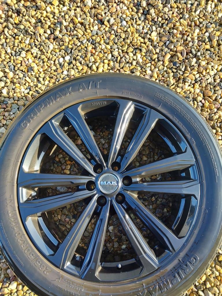 Velgen nissan navara, Ophalen, Band(en)