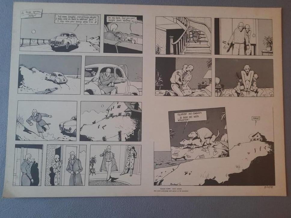 JAN BOSSCHAERT ca.1980 " LE LOUP GAROU" strip poster*NIEUW*, Boeken, Strips | Comics, Nieuw, Eén comic, Europa, Ophalen