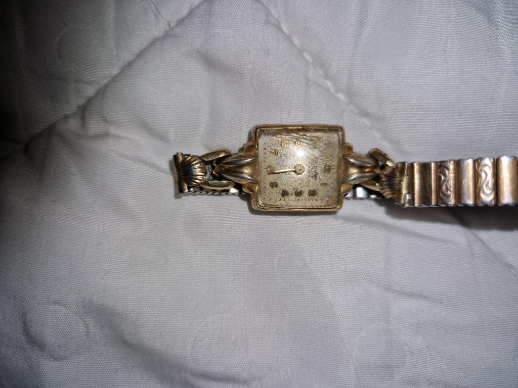 Montre femme vintage record 17 rubis, Ophalen, Gebruikt