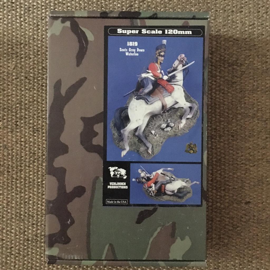 VERLINDEN 120 MM RARE SCOTS GREY DOWN, WATERLOO 1815, Enlèvement ou Envoi, Neuf, Plus grand que 1:35, Personnage ou Figurines