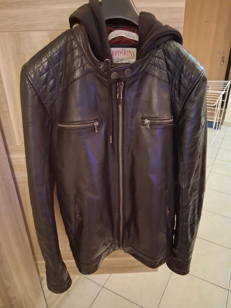 Veste en cuir redskins, Taille 46/48 (XL) ou plus grande, Enlèvement ou Envoi, Redskins, Porté