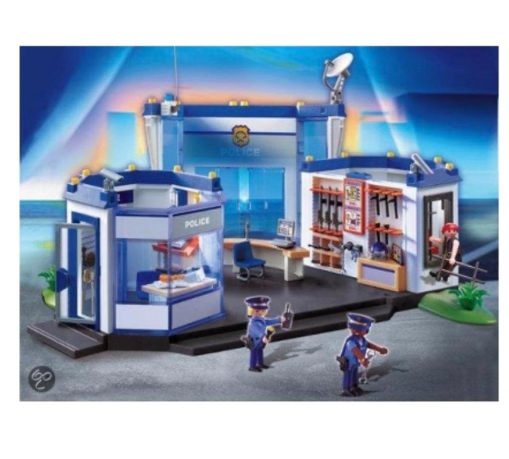 playmobil politiekazerne, Kinderen en Baby's, Speelgoed | Playmobil, Ophalen of Verzenden, Zo goed als nieuw, Complete set