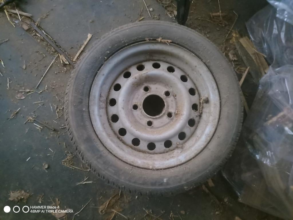 195 50 13 aanhangwagen wiel, Ophalen of Verzenden, Gebruikt