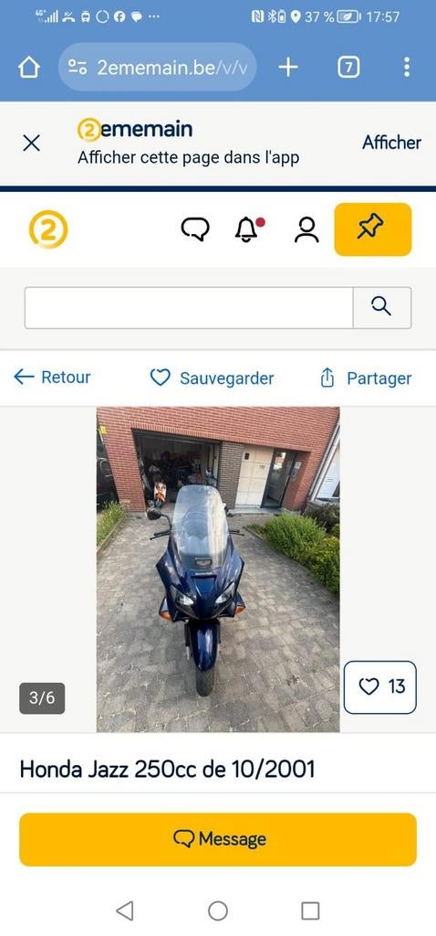Scooter honda jazz 250 uit 2001 2 eigenaar eigen onderhouden, Motoren, Particulier, Scooter