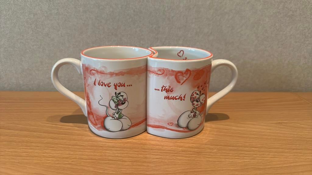 Tas Diddl I love you…this much!, Verzamelen, Ophalen of Verzenden, Verschillende figuren, Zo goed als nieuw, Servies