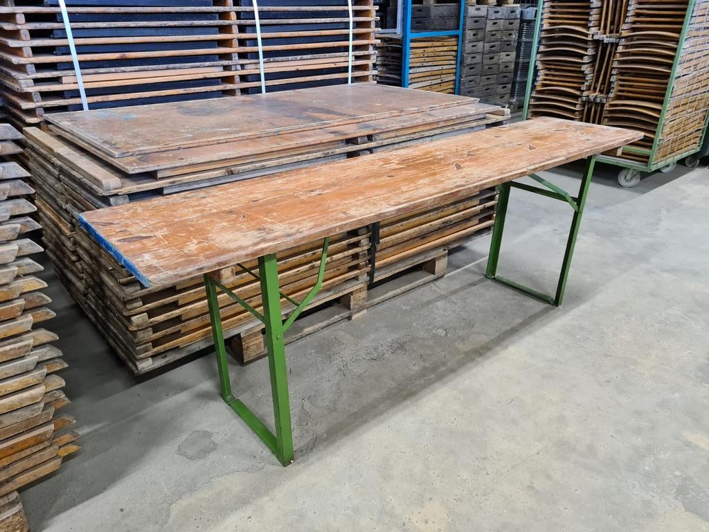 GRAND lot de vieilles TABLES PLIANTES vintage lot de tables, Utilisé, 50 à 100 cm, Rectangulaire, VINTAGE