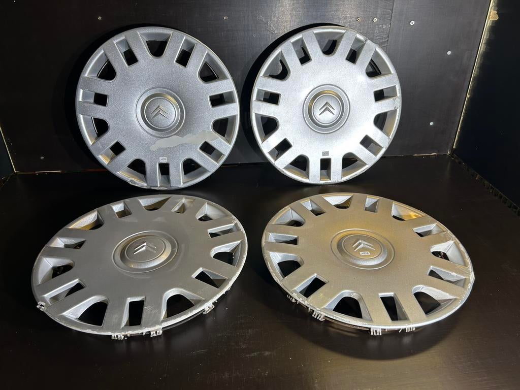 4 wieldoppen Citroën C1 C2 C3 saxo berlingo 14", Auto diversen, Wieldoppen, Gebruikt, Ophalen of Verzenden