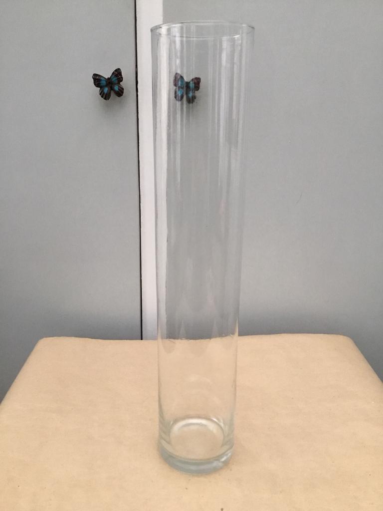 Grand vase en verre transparent, Maison & Meubles, Enlèvement ou Envoi, Comme neuf, Verre