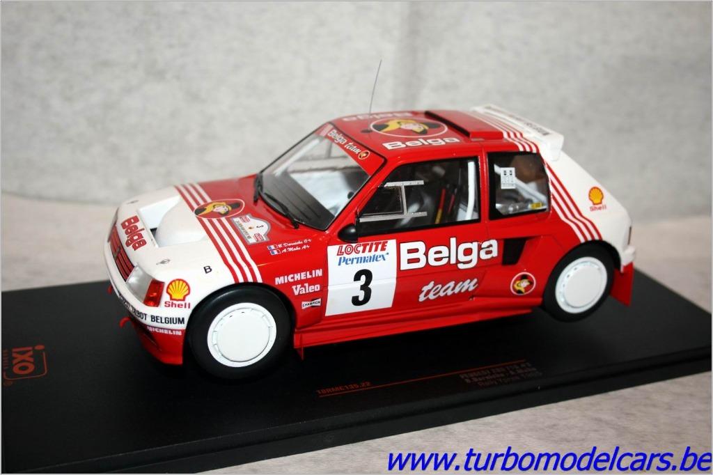 Peugeot 205 T16 Rally Ypres "Bastos" 1/18 Ixo, Envoi, Neuf, Voiture, Autres marques