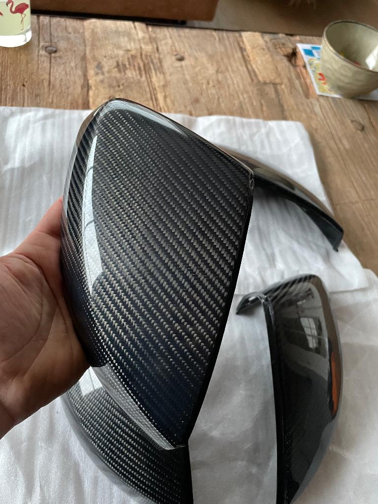 Spiegelkappen carbon, Auto-onderdelen, Ophalen, Nieuw, Audi