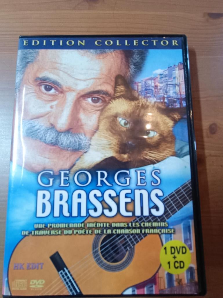 DVD+CD-audio Georges Brassens, Ophalen of Verzenden, Zo goed als nieuw