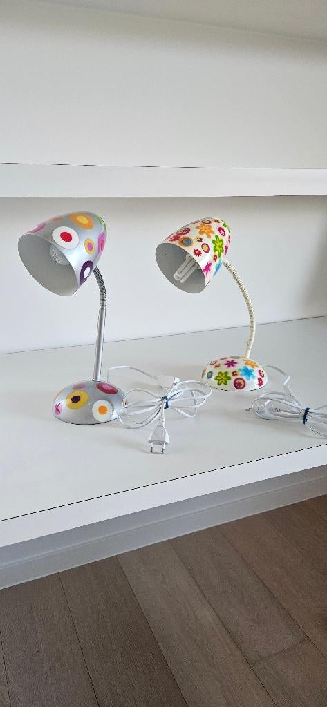 Bureaulamp - Pylones, Ophalen, Zo goed als nieuw, Glas