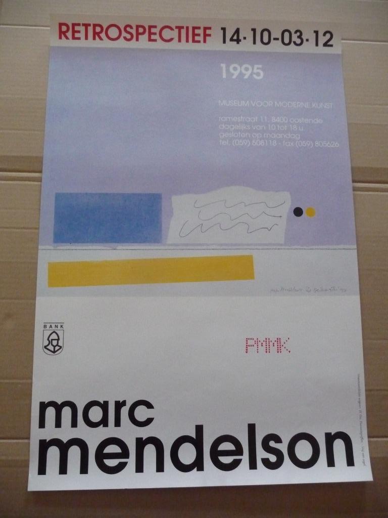 Marc Mendelson, affiche rare, PMMK OOSTENDE 1995, Enlèvement ou Envoi