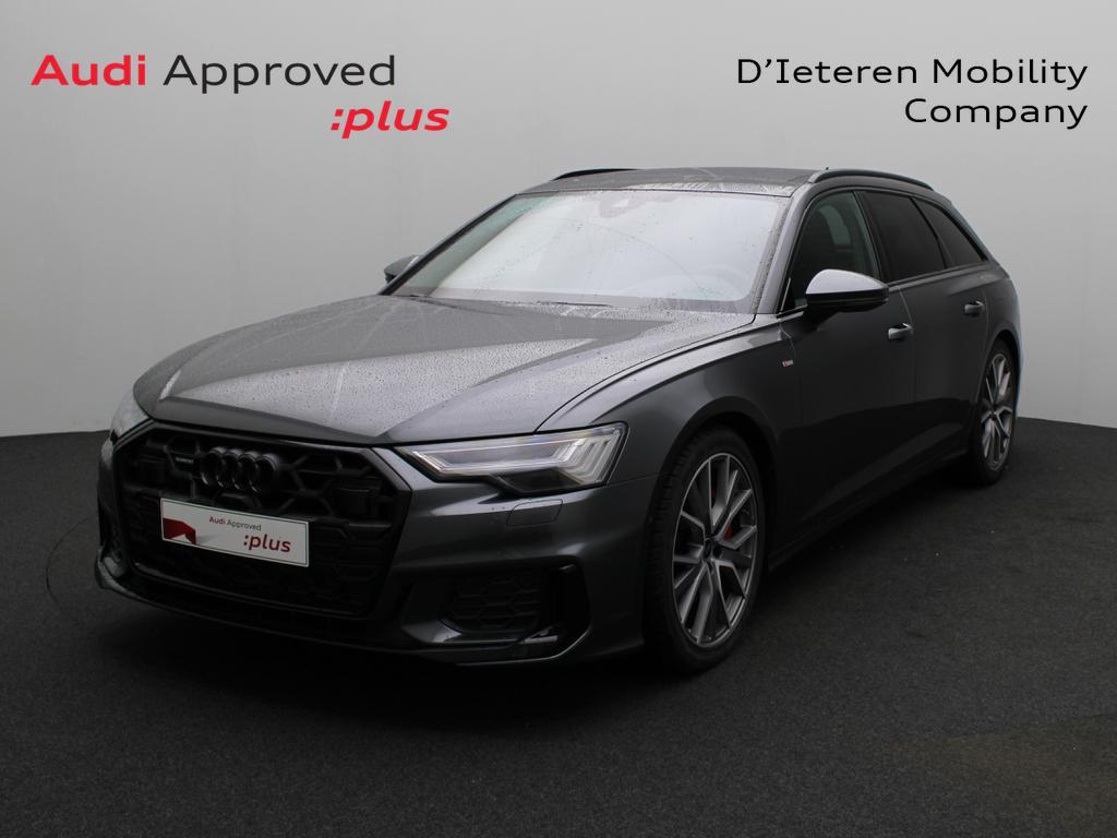 Audi A6 Avant PHEV A6 Avant PHEV 55 TFSI e Q Competition S t, Auto's, Automaat, Lederen bekleding, Zwart, Hybride Elektrisch/Benzine