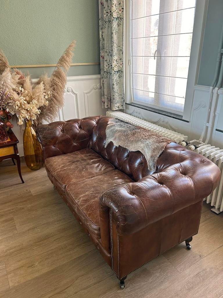 Tweezit Chesterfield-look, 75 à 100 cm, 150 à 200 cm, Comme neuf, Enlèvement