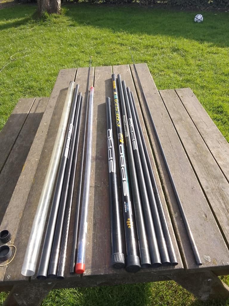 Canne au coup SPRO CRESTA S12 de 9,50m +1kit 2bts +1kit5bts, Watersport en Boten, Hengelsport | Witvissen, Ophalen